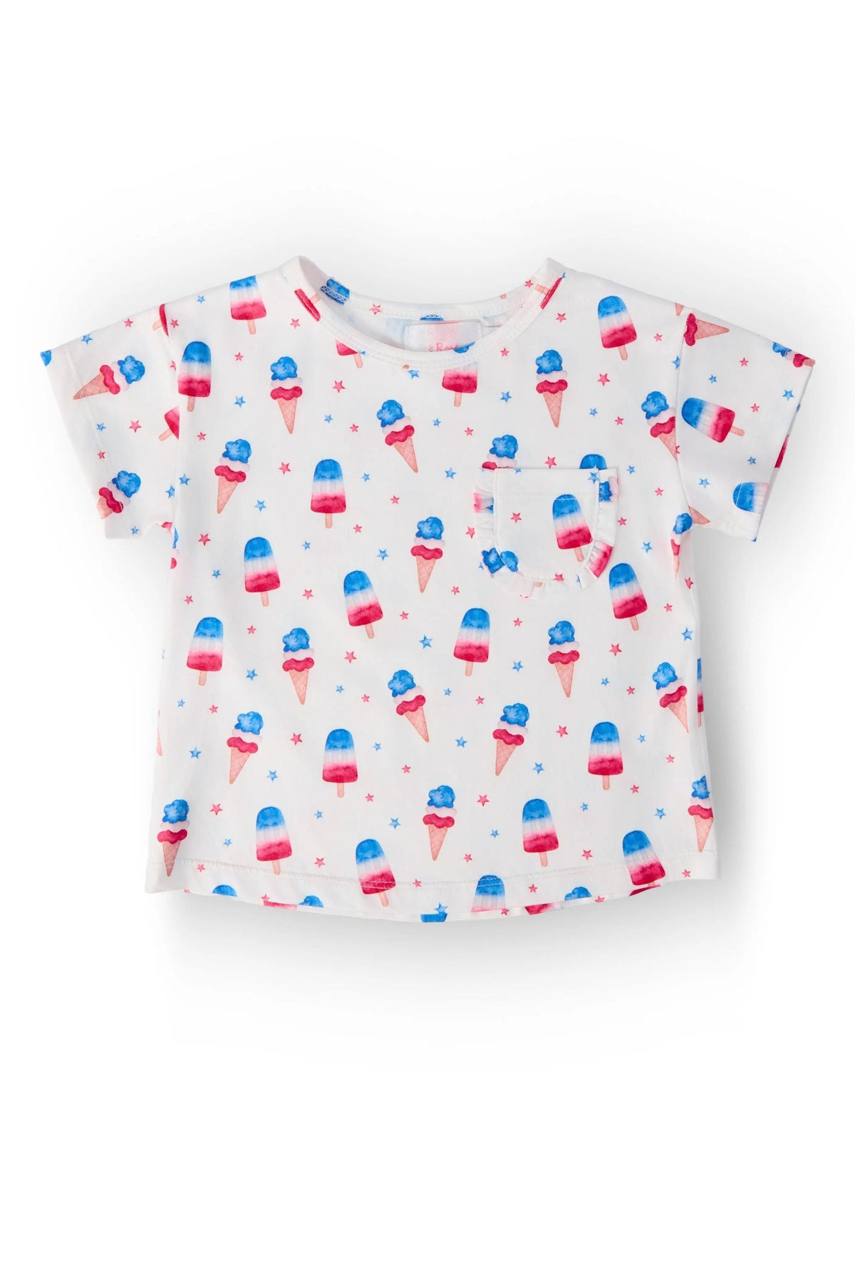 Mila & Rose ® Summer Sweets Ruffle Pocket Tee - 