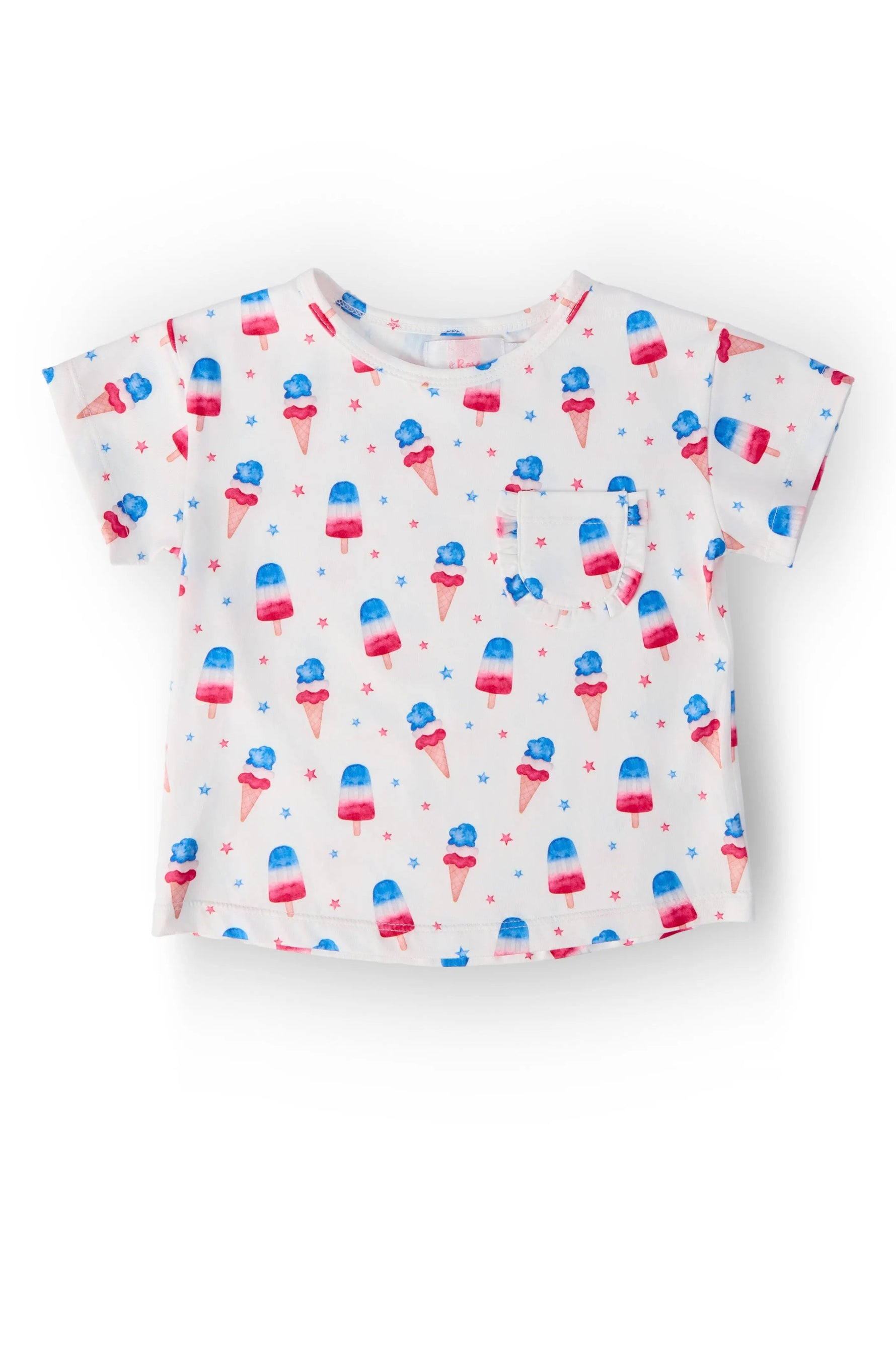 Mila & Rose ® Summer Sweets Ruffle Pocket Tee - 