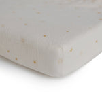 Mushie Extra Soft Muslin Crib Sheet for Baby 100% Cotton Breathable and Cozy - Home & Garden > Linens & Bedding > Bedding crib sheets