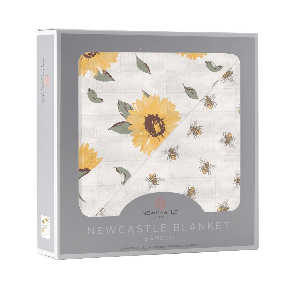 Newcastle Classics Sunflower Farm Bamboo Muslin Blanket with Soothing Comfort for Babies - 