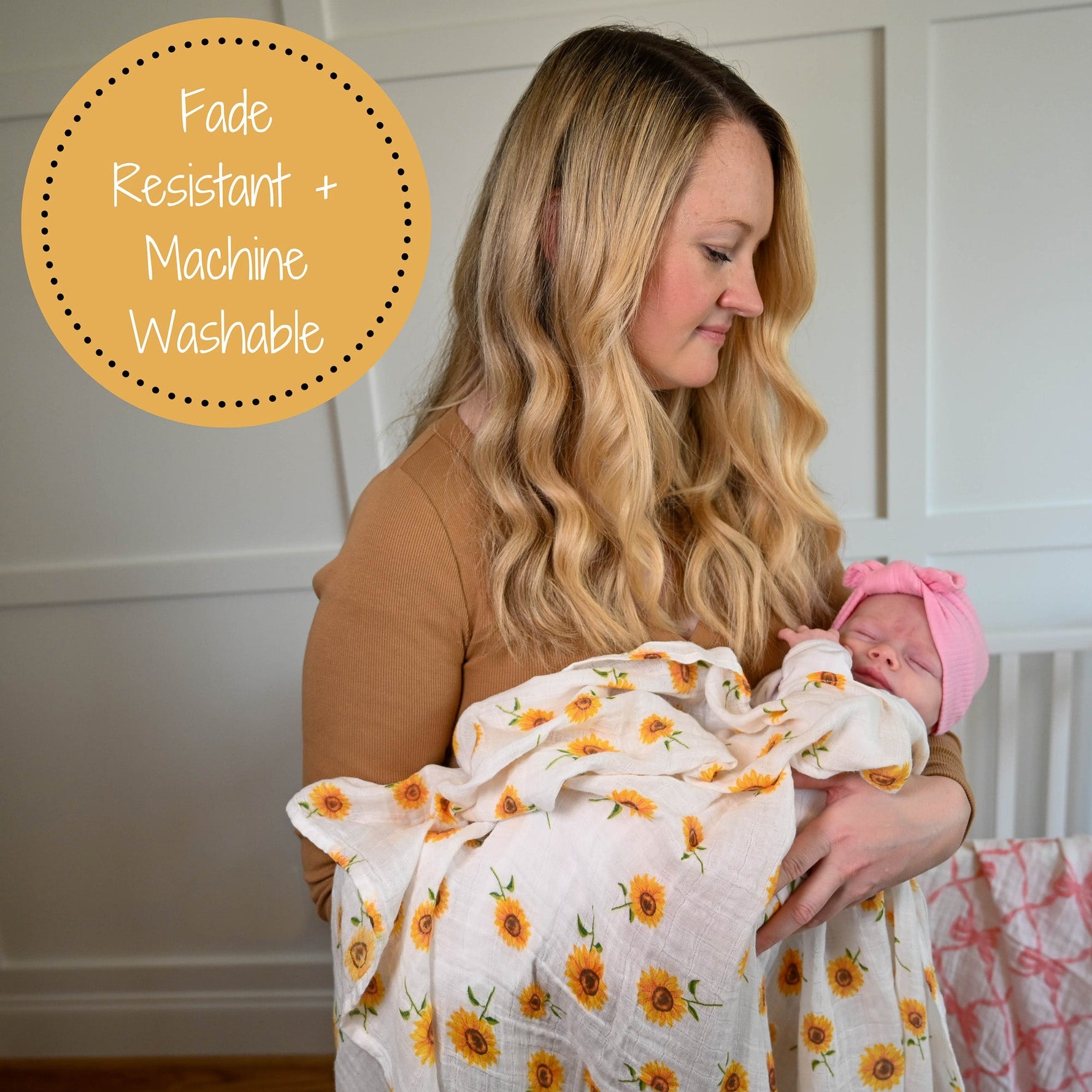 LollyBanks Sunflower Fields Swaddle BlanketEveretts Place