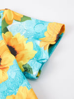 Rylee Faith Designs Sunflower Girls' Milk Silk Dress 3 - piece Set - 