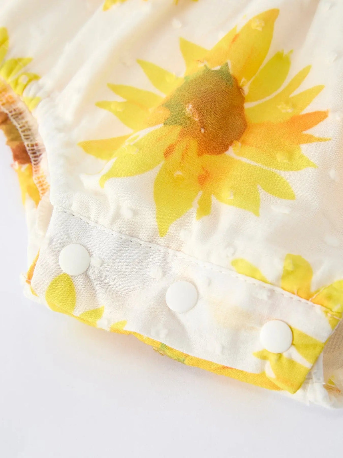Rylee Faith Designs Sunflower Girls Smocked Ruffle Romper - 