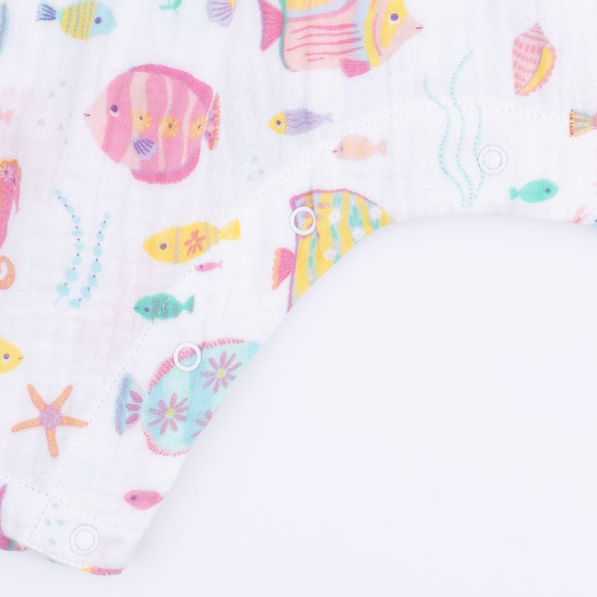 Angel Dear Sunny Coral Reef Fish - Smocked Romper - 