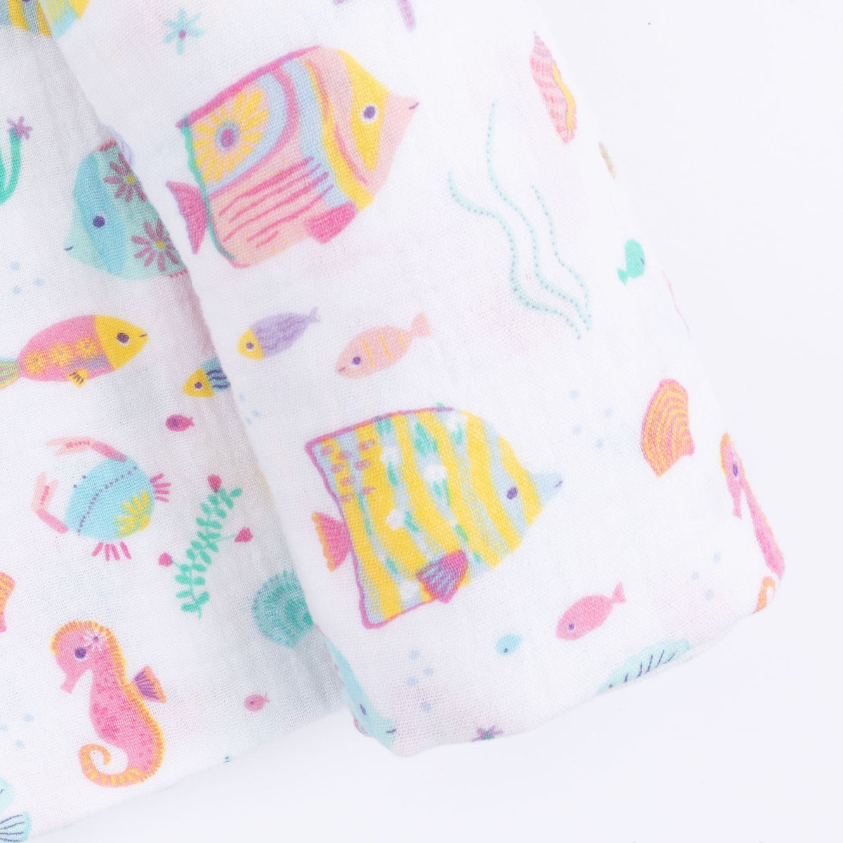 Angel Dear Sunny Coral Reef Fish - Swaddle Blanket - 
