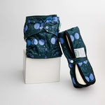 Kinder Cloth Diaper Co. Space and Sky: Essentials Pocket Cloth Diaper with Athletic Wicking Jersey, Grows with your Baby