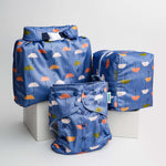 Kinder Cloth Diaper Co. Space and Sky: Essentials Pocket Cloth Diaper with Athletic Wicking Jersey, Grows with your Baby