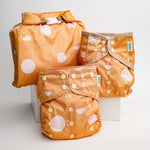 Kinder Cloth Diaper Co. Space and Sky: Essentials Pocket Cloth Diaper with Athletic Wicking Jersey, Grows with your Baby