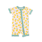 Angel Dear Sunny Lemons - Shortie 2 Way Zipper Romper - 