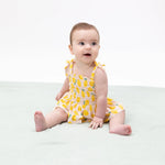 Angel Dear Sunny Lemons - Smocked Bubble with Skirt - 