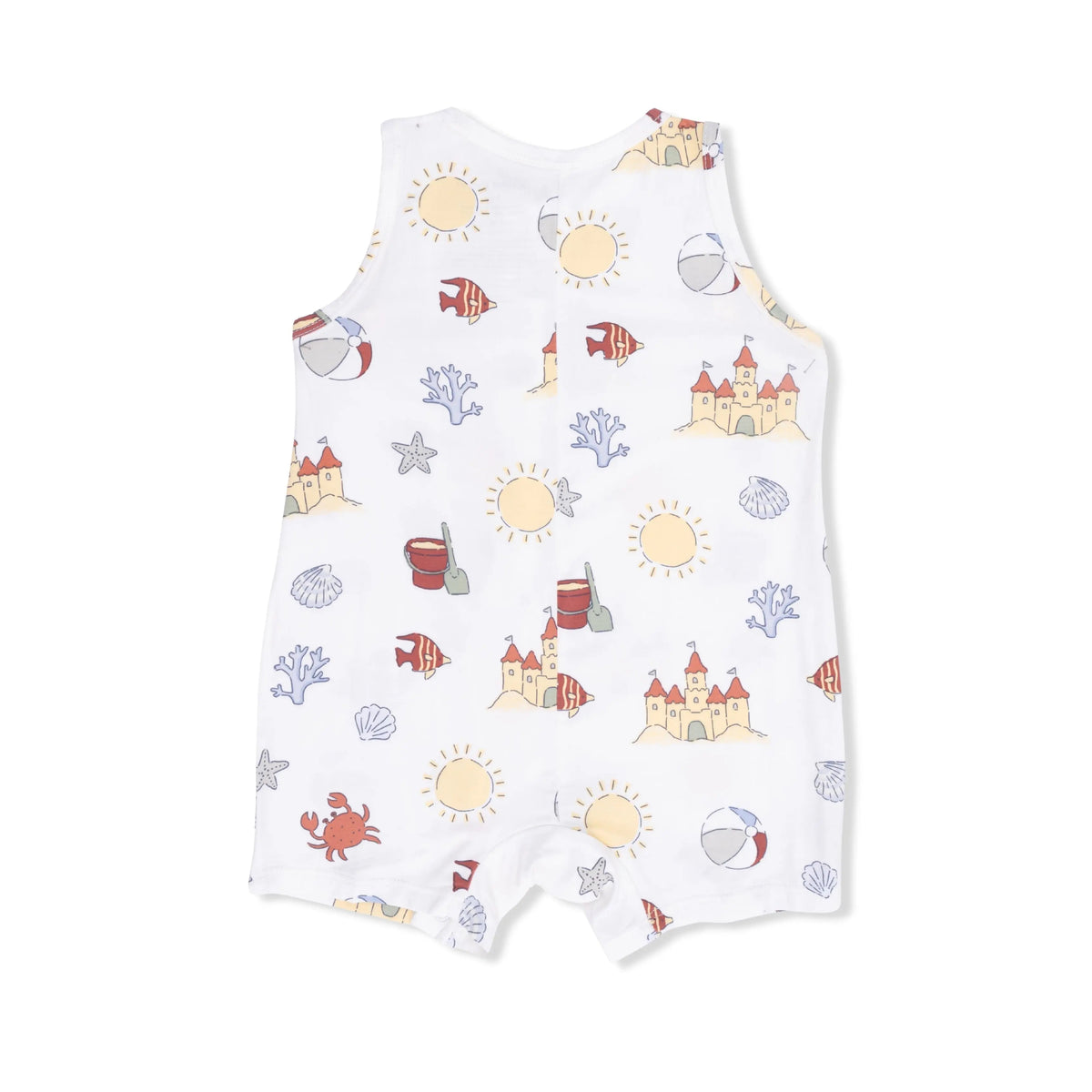 Angel Dear Sunny Sandcastles - Sleeveless Shortie Romper - 