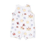 Angel Dear Sunny Sandcastles - Sleeveless Shortie Romper - 