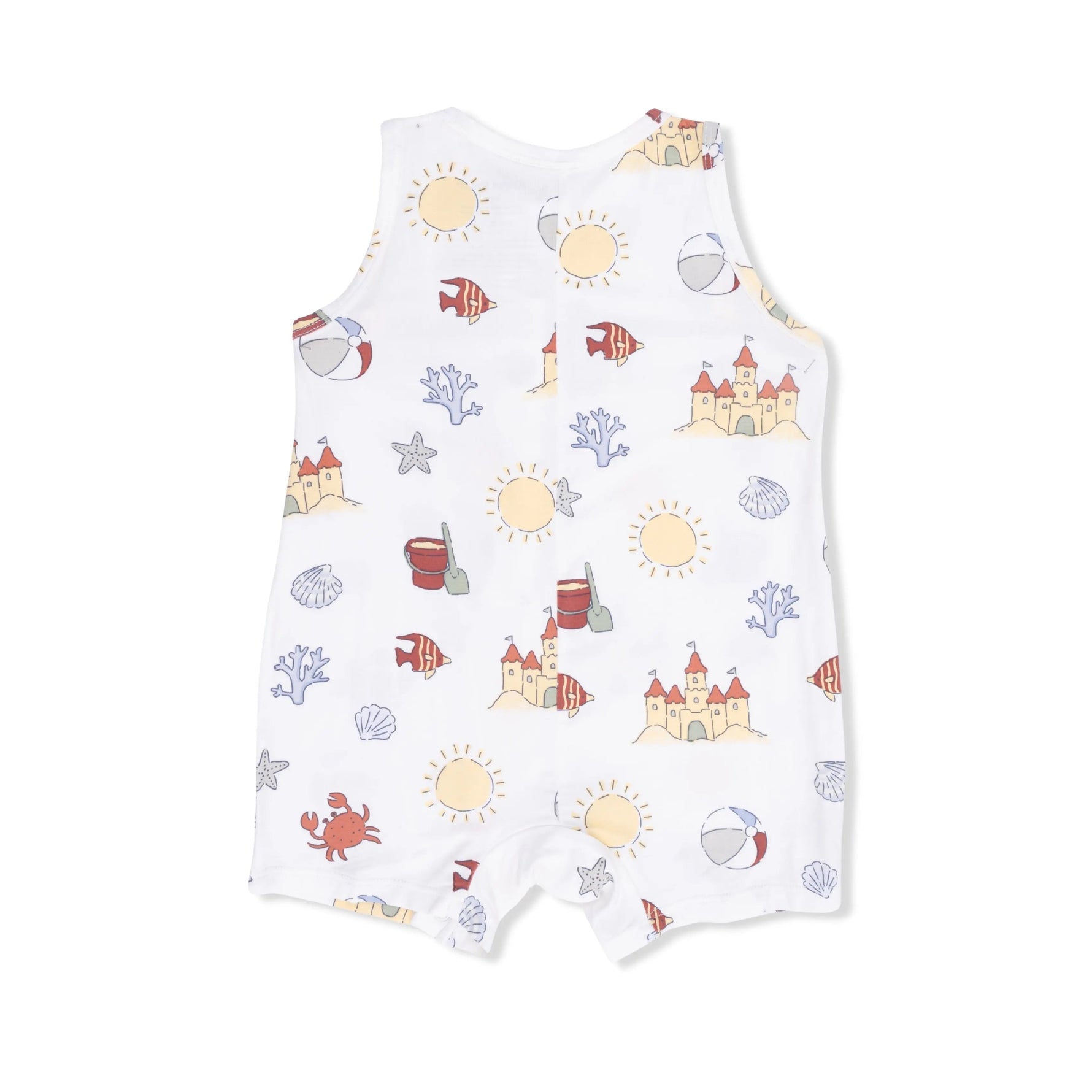 Angel Dear Sunny Sandcastles - Sleeveless Shortie Romper - 