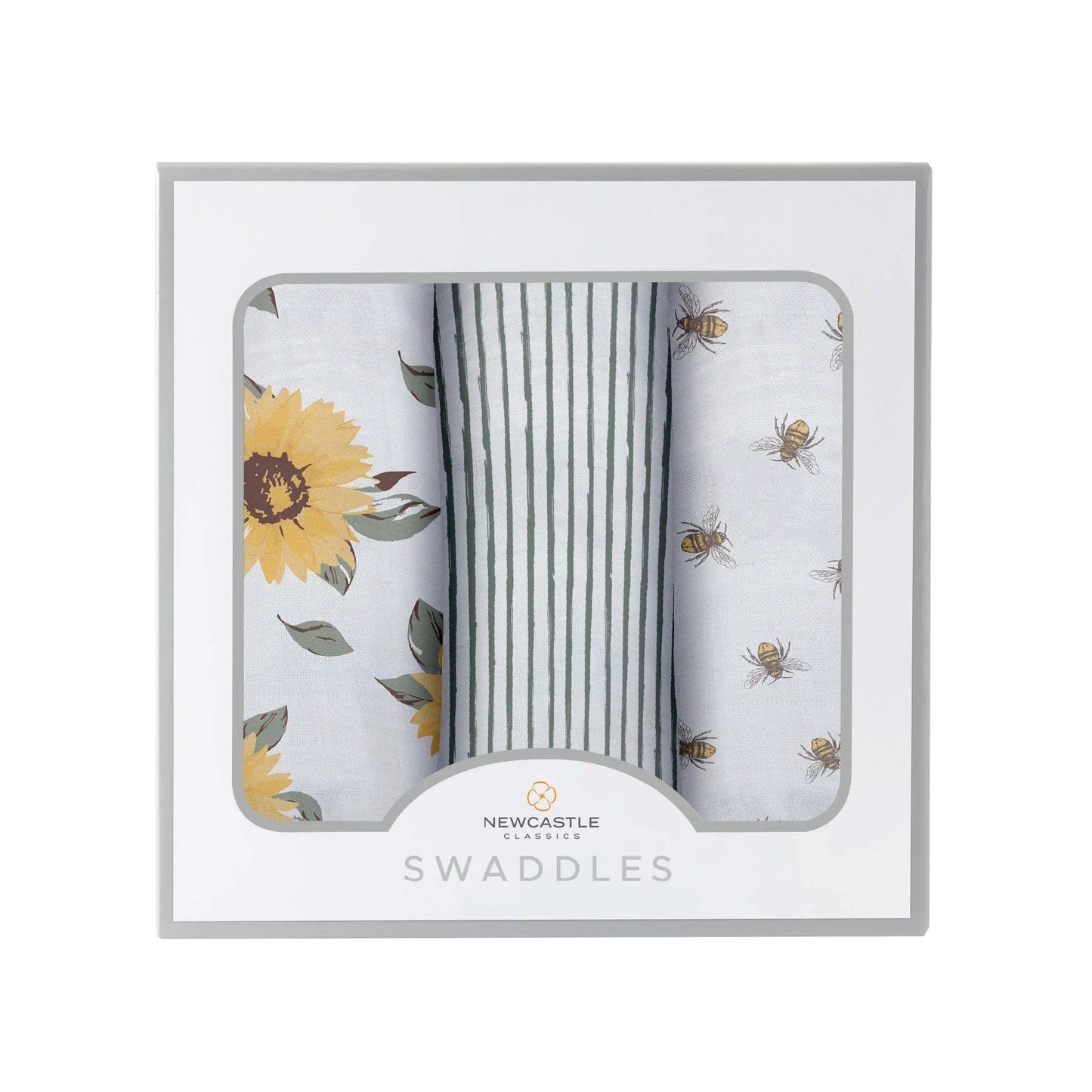 Sunrise To Sunset Swaddle Three Pack Soft Breathable Natural Bamboo Muslin Swaddles Newcastle Classics