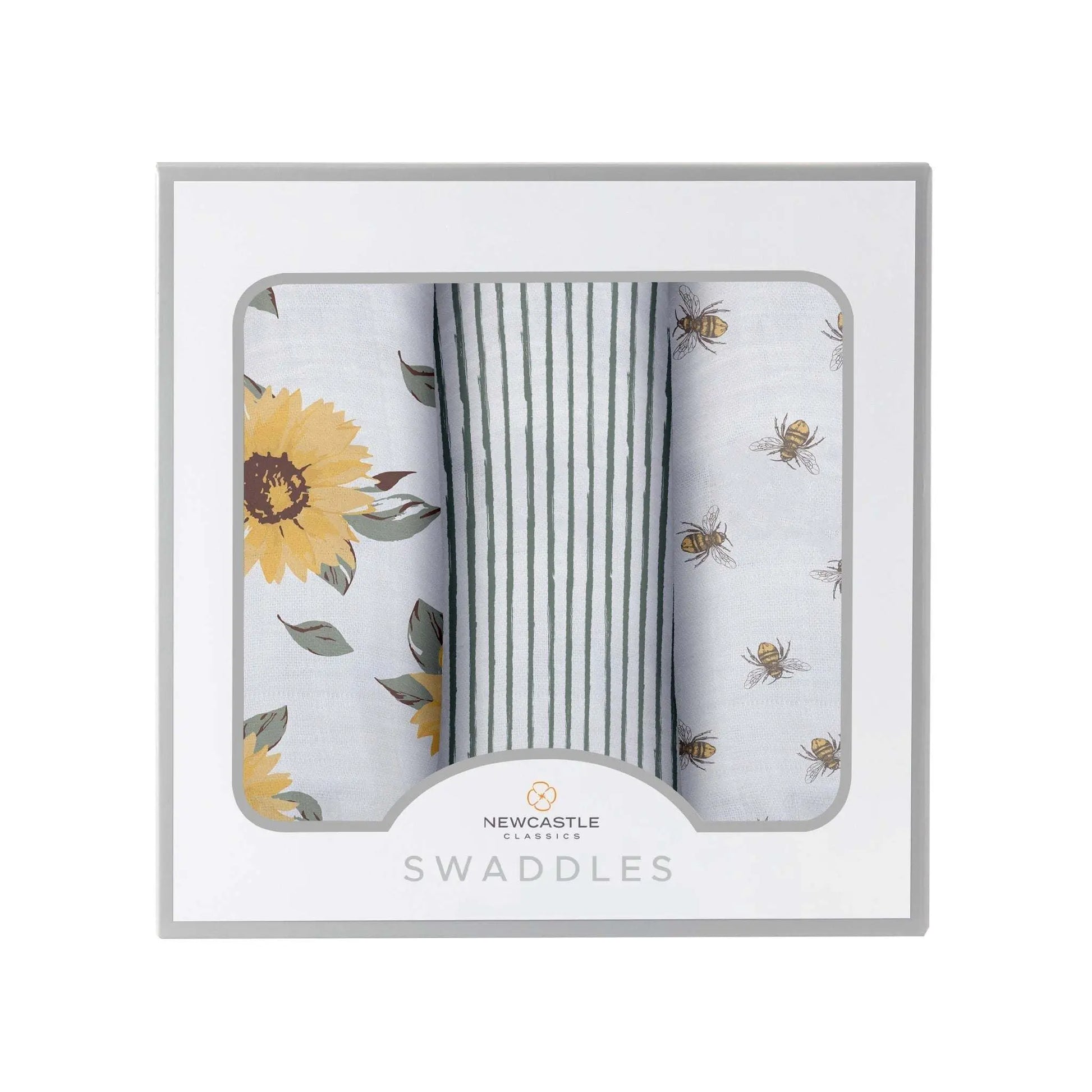 Sunrise To Sunset Swaddle Three Pack Soft Breathable Natural Bamboo Muslin Swaddles Newcastle Classics