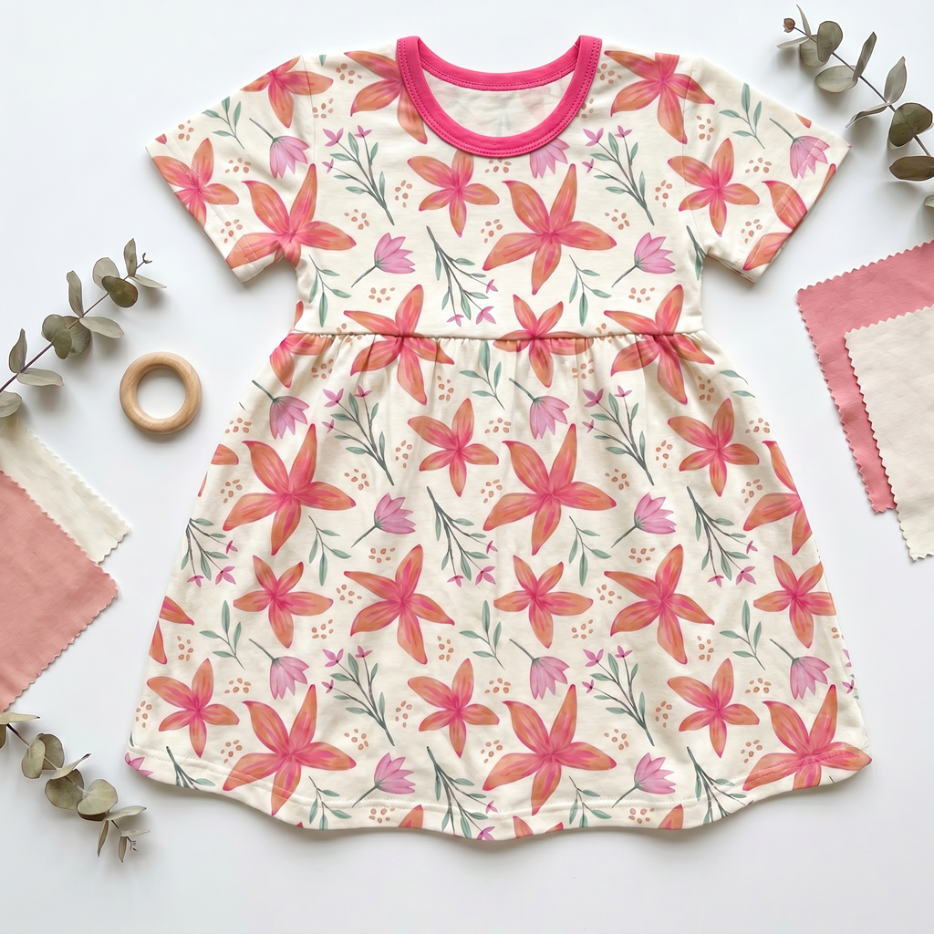 Sunset Leilani S/S Dress by Bestaroo
