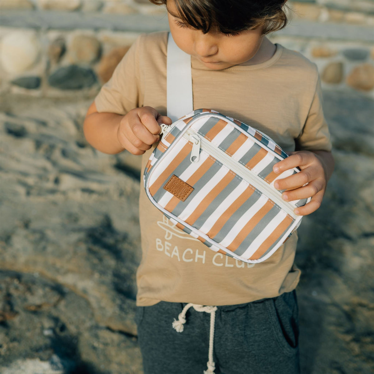 Mebie Baby Sunset Stripe Mini Fanny Pack - 