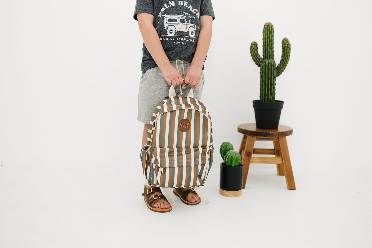 Mebie Baby Sunset Stripes Mini Backpack - 