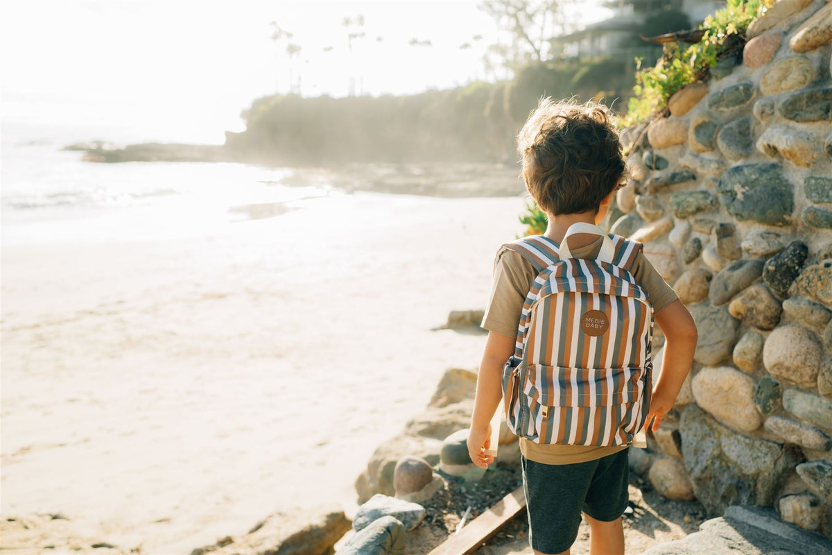 Mebie Baby Sunset Stripes Mini Backpack - 