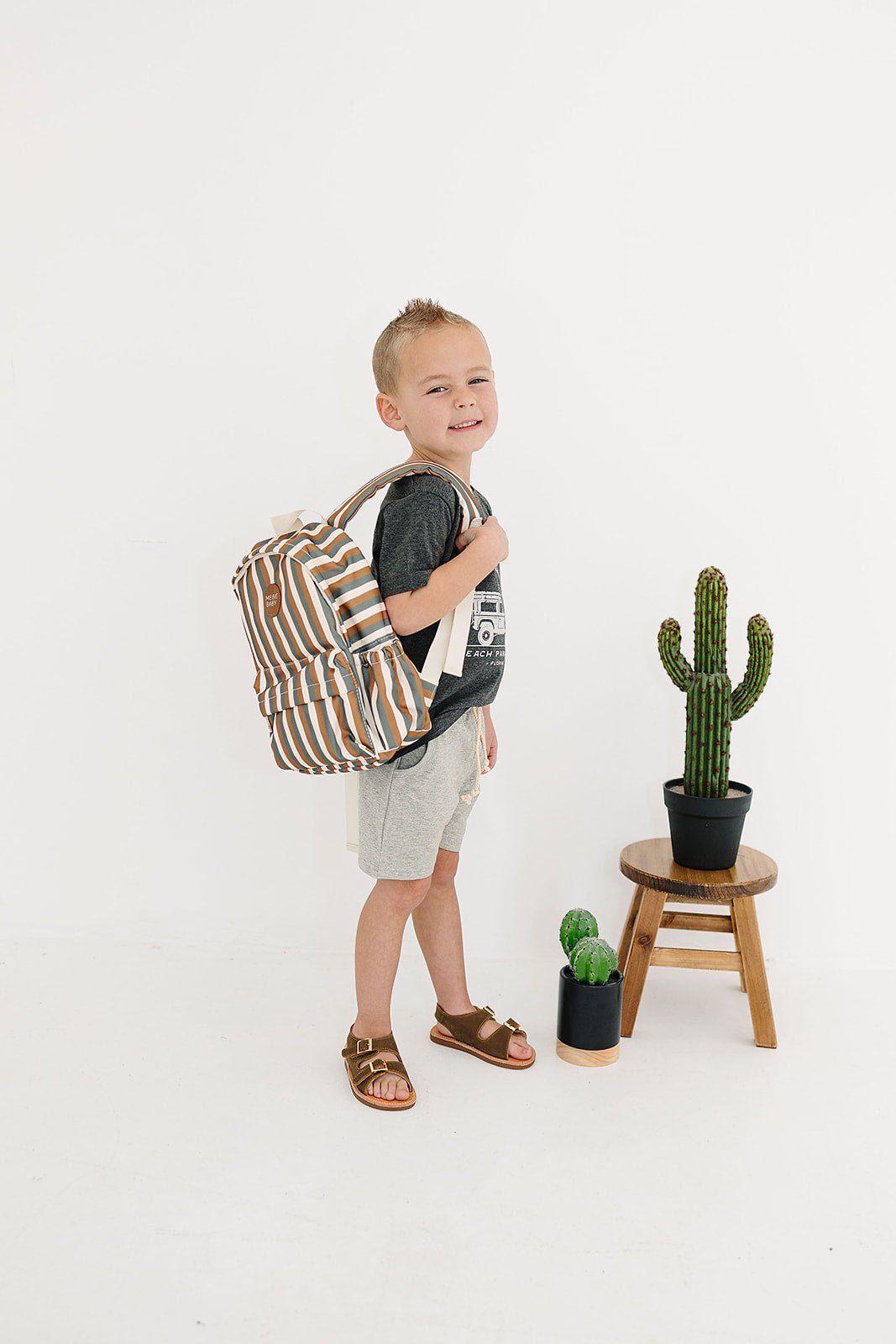 Mebie Baby Sunset Stripes Mini Backpack - 