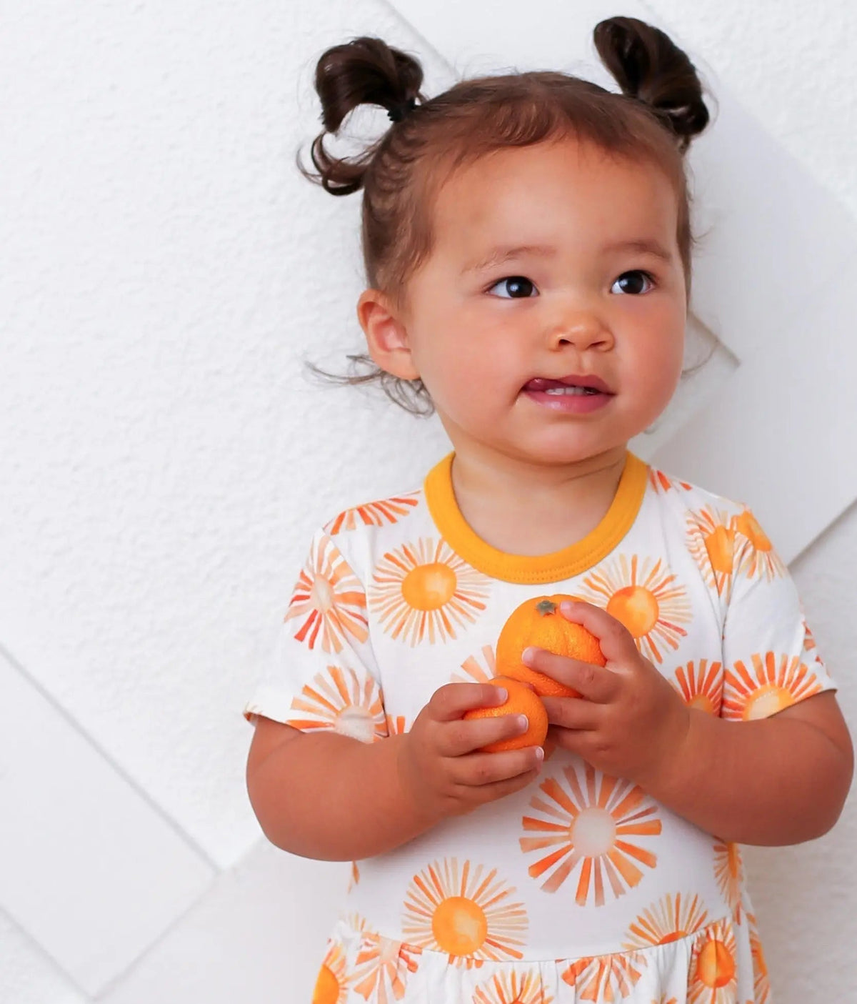 Bestaroo Sunshine Bamboo Bodysuit Dress With Sun Print For Baby - 