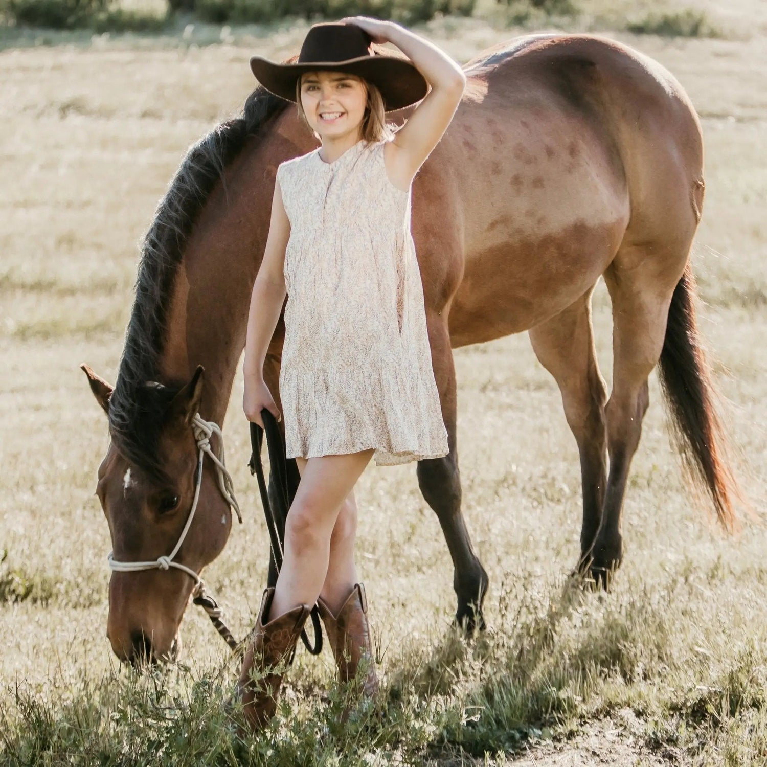 Bestaroo Sunshine Dress With Back Buttons For Spring And Summer Easy Fit - 