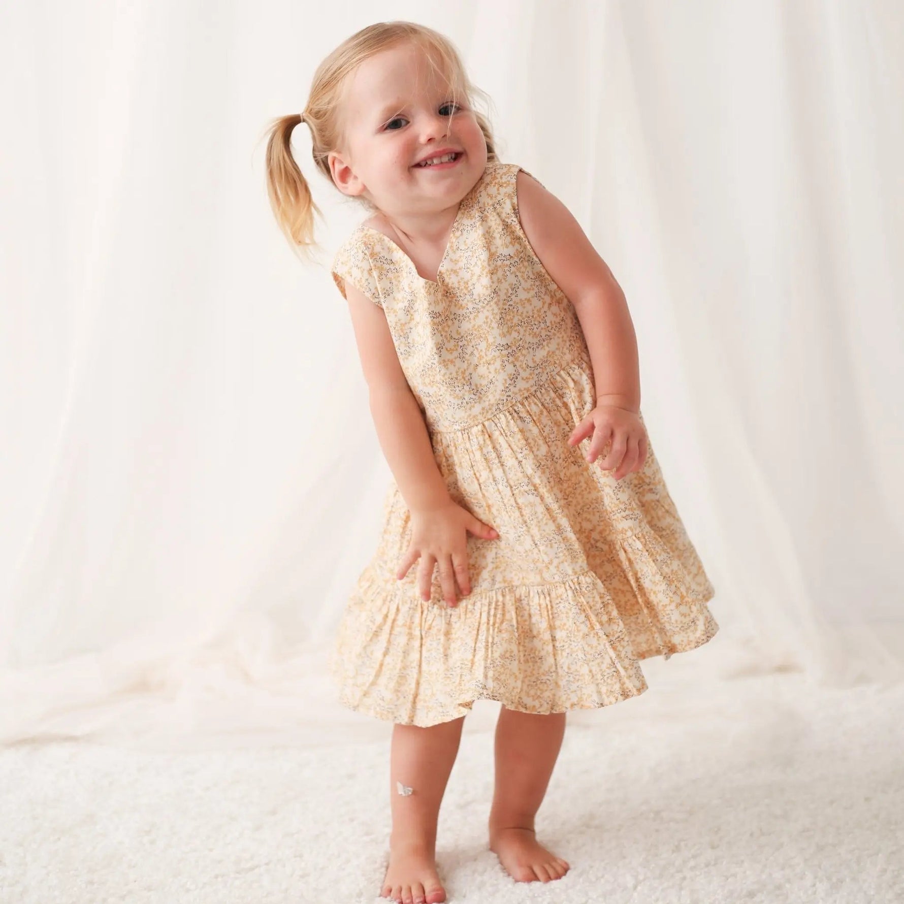 Bestaroo Sunshine Dress With Back Buttons For Spring And Summer Easy Fit - 