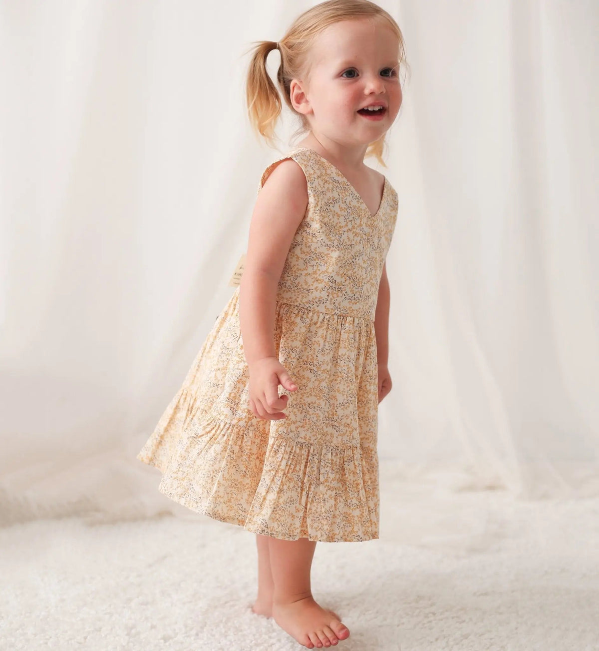 Bestaroo Sunshine Dress With Back Buttons For Spring And Summer Easy Fit - 