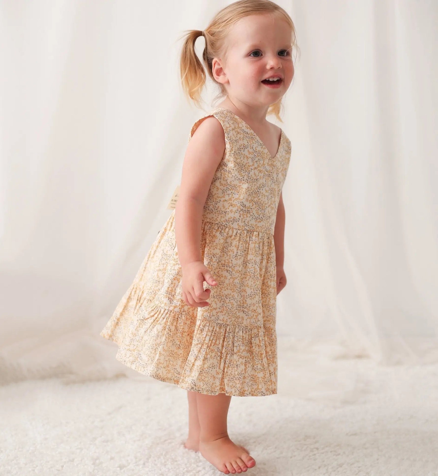 Bestaroo Sunshine Dress With Back Buttons For Spring And Summer Easy Fit - 