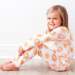 Bestaroo Sunshine Pajama Set For Kids Bamboo Blend With Sun Prints - 