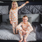 Bestaroo Sunshine Pajama Set For Kids Bamboo Blend With Sun Prints - 