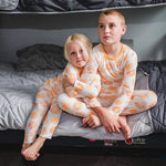 Bestaroo Sunshine Pajama Set For Kids Bamboo Blend With Sun Prints - 