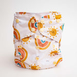 Kinder Cloth Diaper Co. Space and Sky: Essentials Pocket Cloth Diaper with Athletic Wicking Jersey, Grows with your Baby