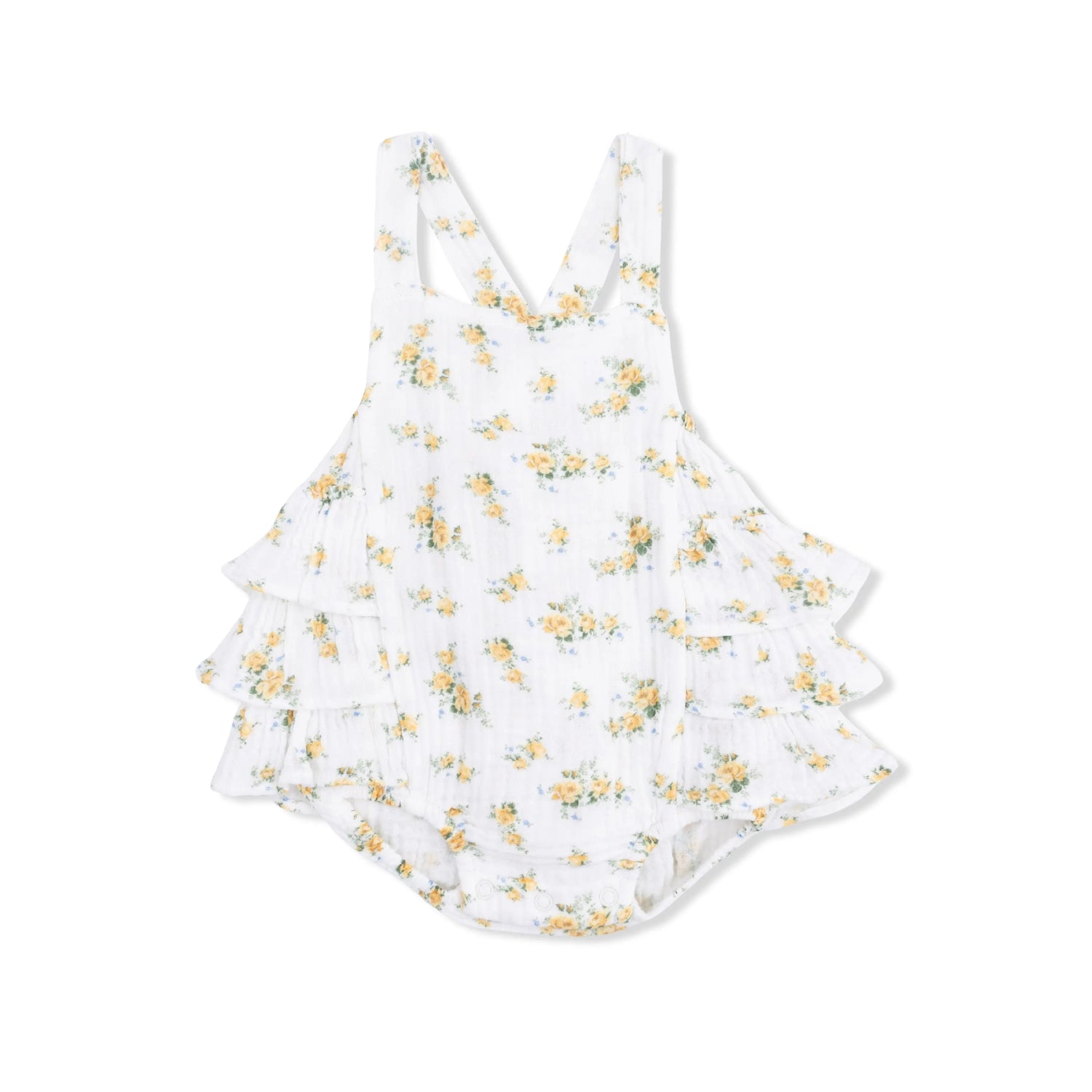 Angel Dear Sunshine Roses - Ruffle Sunsuit - 