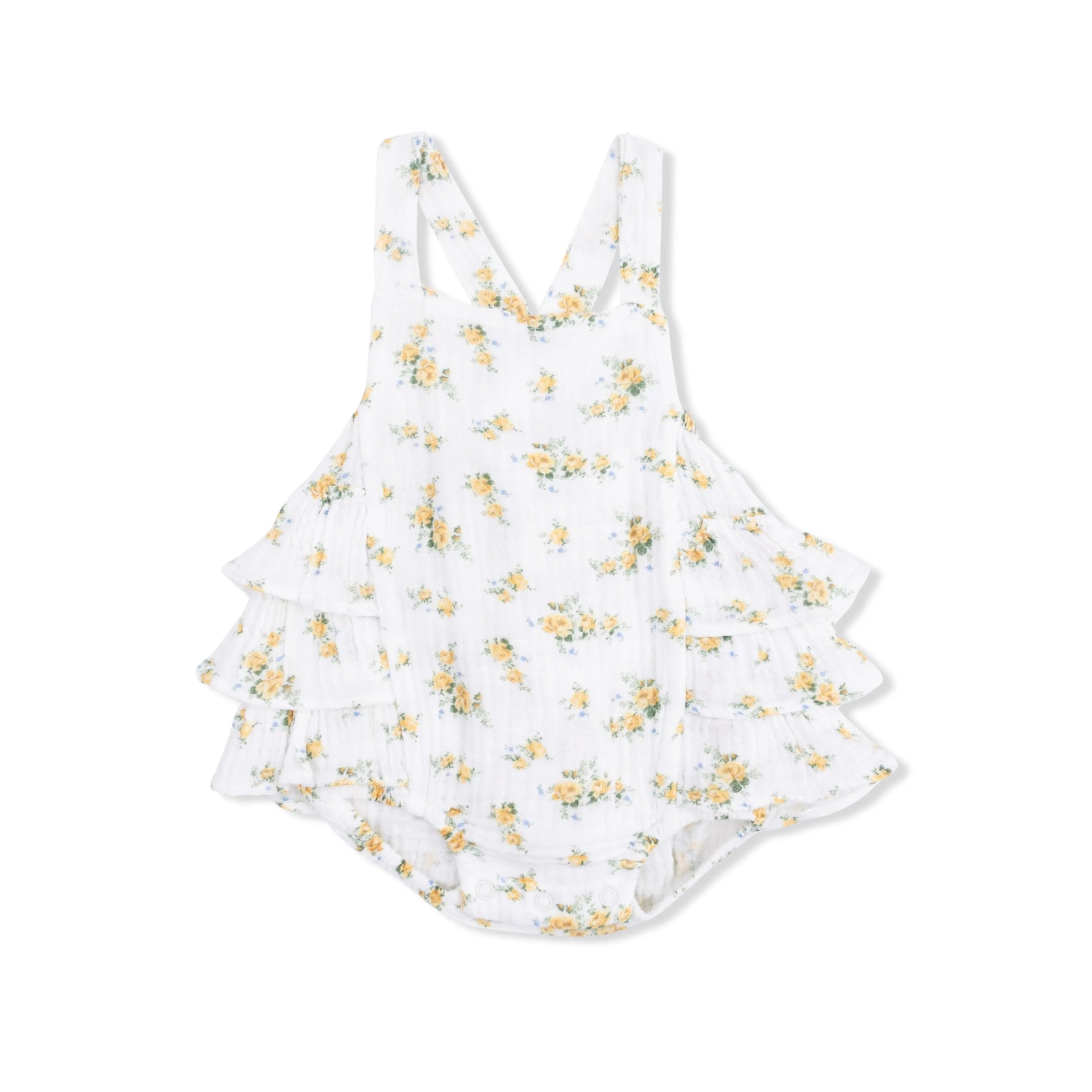 Angel Dear Sunshine Roses - Ruffle Sunsuit - 