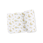 Sunshine Roses - Swaddle Blanket - White, Linens, Tie | Everetts Place