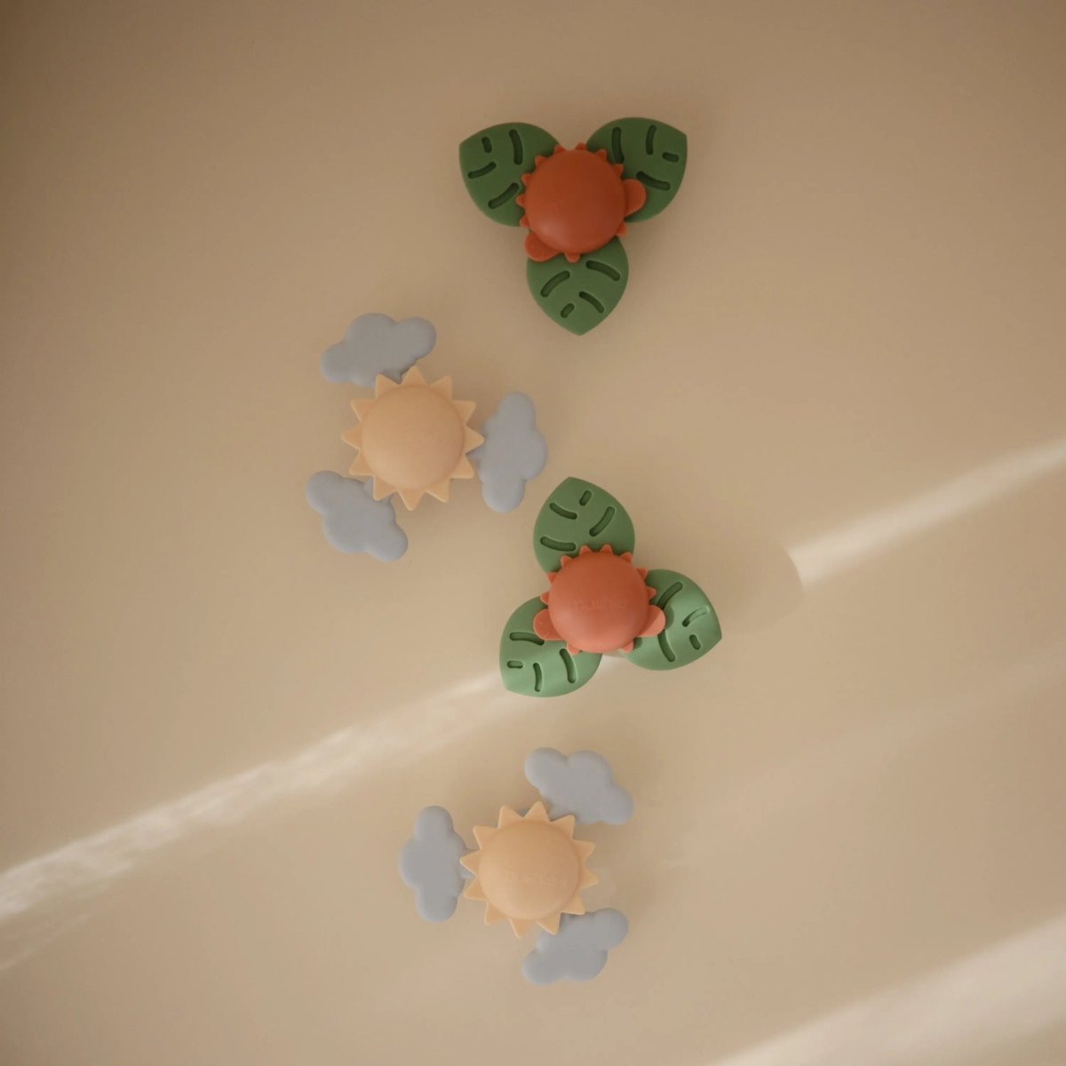 Mushie Sunshine Suction Spinner Toy for Kids with Food Grade Silicone - Everetts Place Boutique - 