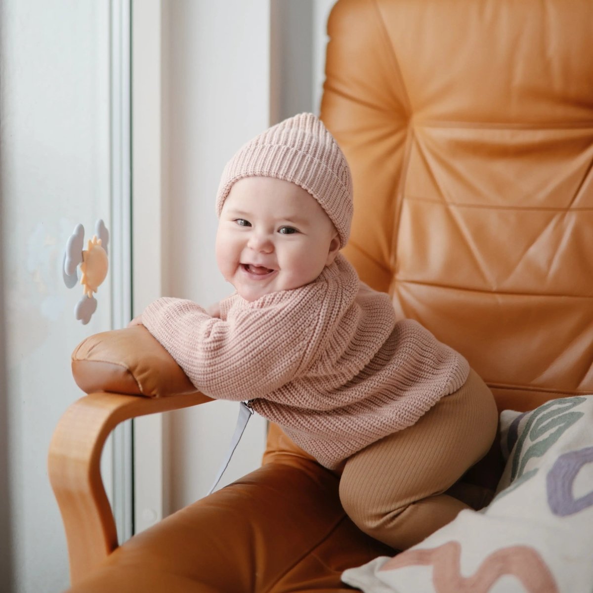 Mushie Sunshine Suction Spinner Toy for Kids with Food Grade Silicone - Everetts Place Boutique - 