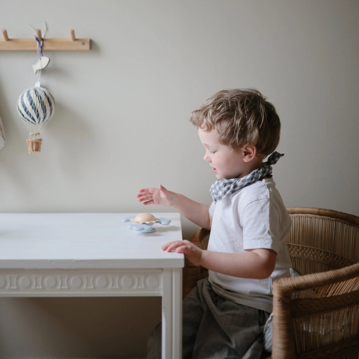 Mushie Sunshine Suction Spinner Toy for Kids with Food Grade Silicone - Everetts Place Boutique - 