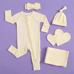Luxie Charm Sunshine Zippered Baby Romper - Everetts Place Boutique - 