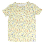 Sweet Bamboo Surfboard Waves Big Kid Pajama Short Sleeve Set for All Seasons Comfort - Apparel & Accessories > Clothing > Sleepwear & Loungewear > Pajamas Big Kid PJ S/S