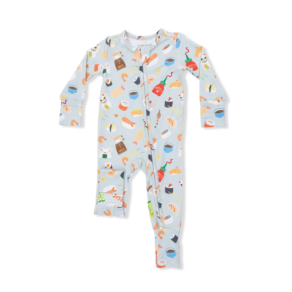 Sushi - Convertible Romper - Sleeve, Baby & Toddler Clothing, Textile, Orange, Nightwear | Everetts Place