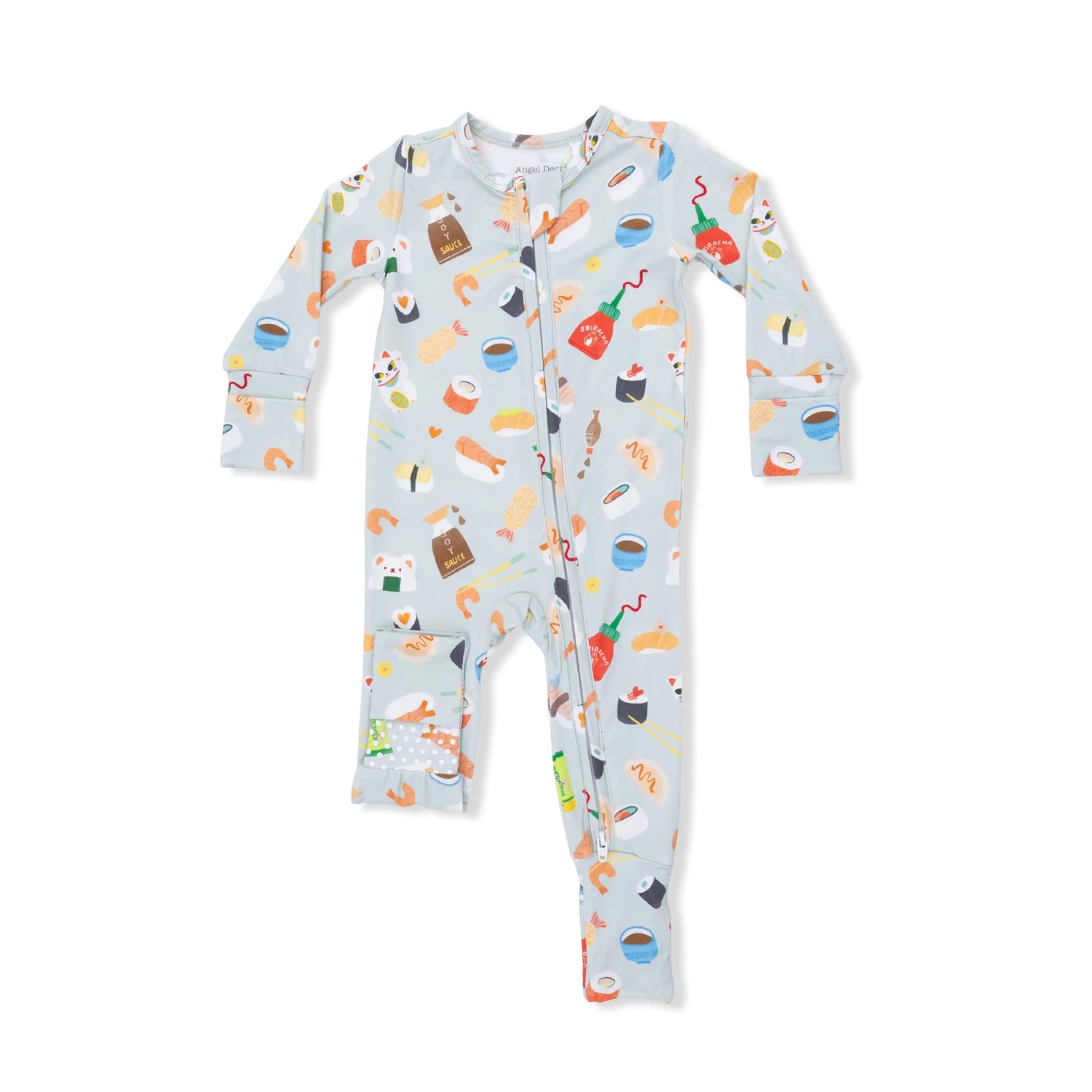 Sushi - Convertible Romper - Sleeve, Baby & Toddler Clothing, Textile, Orange, Nightwear | Everetts Place
