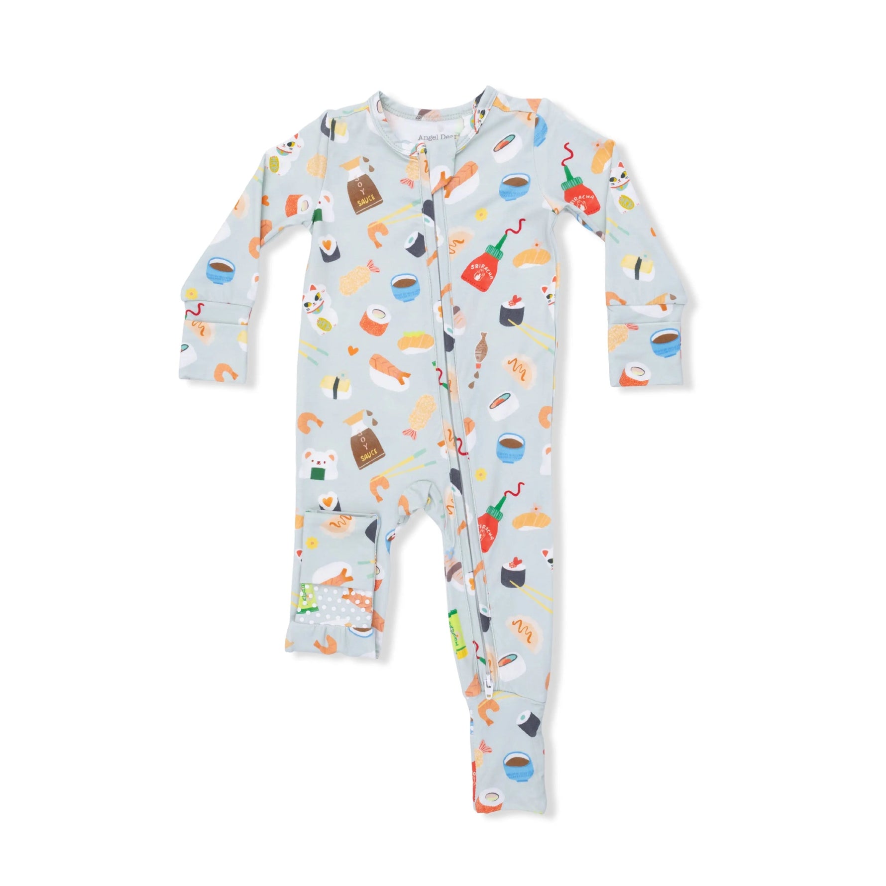 Sushi - Convertible Romper - Sleeve, Baby & Toddler Clothing, Textile, Orange, Nightwear | Everetts Place