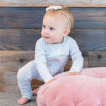 Sweet Bamboo Swan Ballet Convertible Romper with Two Way Zip for Baby Comfort - 