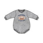 Angel Dear Sweatshirt Bubble Newcomer of the Year with Football Applique - 