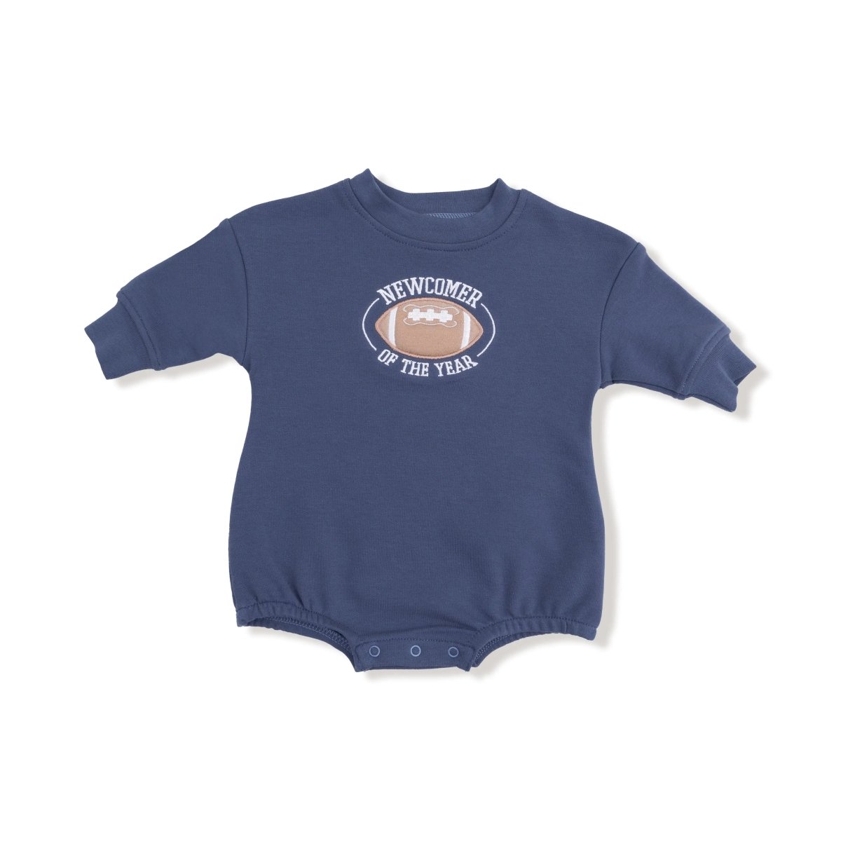 Angel Dear Sweatshirt Bubble Newcomer of the Year with Football Applique for Kids - Everetts Place Boutique - 