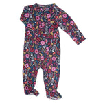 Sweet Bamboo Sweet Bam - boo Zipper Footie Halloween Collection with Two Way Zip for Kids - 