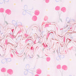 Angel Dear Sweet Bow Cherries - 2 Way Ruffle Back Zipper Footie & Swaddle Blanket SetEveretts Place