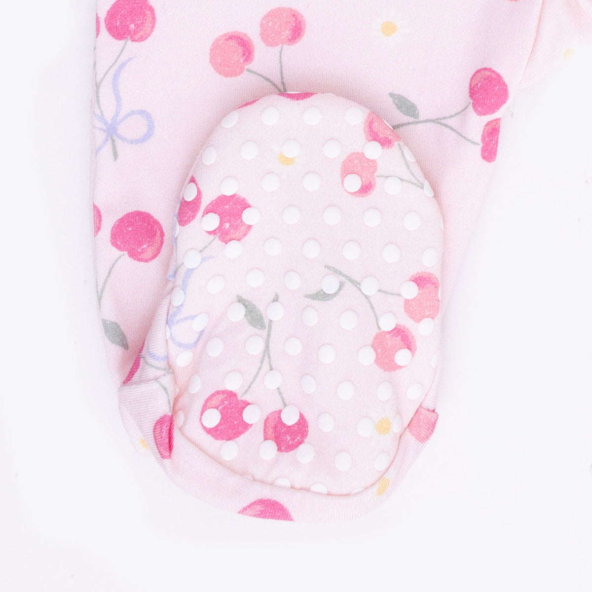 Angel Dear Sweet Bow Cherries - 2 Way Ruffle Back Zipper Footie & Swaddle Blanket SetEveretts Place